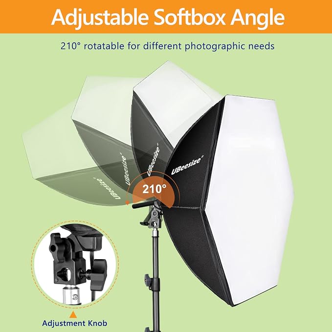 UBeesize Softbox Photography Lighting Kit, Continuous Lighting Kit