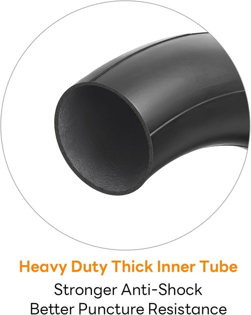 **CR202 Heavy Duty Inner Tube - 12.5" x 2.25" Thick Butyl with Angled Valve Stem | 2-Pack**
