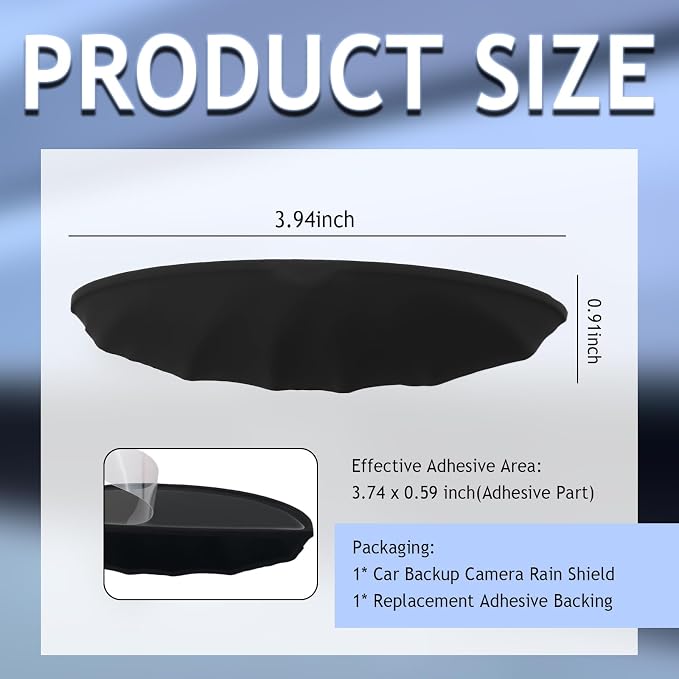 Car Rear View Camera Protection Cover, Wider Back Up Camera Rain Guard