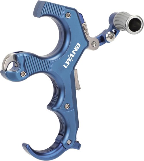 LWANO Thumb Bow Release - Adjustable 3&4 Finger Archery Release Aid with Trigger Travel Control