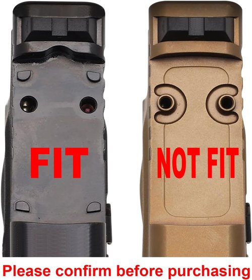 DPP Titanium Adapter Plate for Glock 43X/48 MOS | M4 Thread Holes for Holosun 407k/507k - GL-H07KA