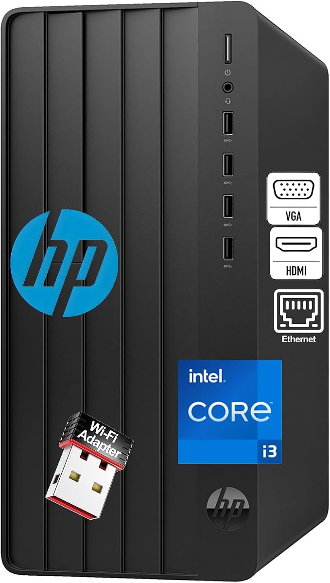 HP 2026 Desktop Computers, Intel 13th CPU up to 4.5GHz, 16GB RAM, 1TB SSD | UHD Graphics 770, WiFi Adapter, HDMI, Keyboard & Mouse, Windows 11 Home, Tower PC for Home & Business