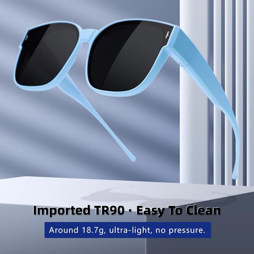 EYEBUDDY Fit Over Glasses Sunglasses - Polarized Protection for Kids | Stylish Fitover Design