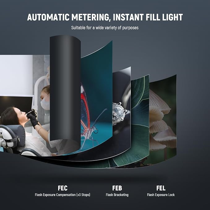 NEEWER RF1-S Marco Ring Flash Light Compatible