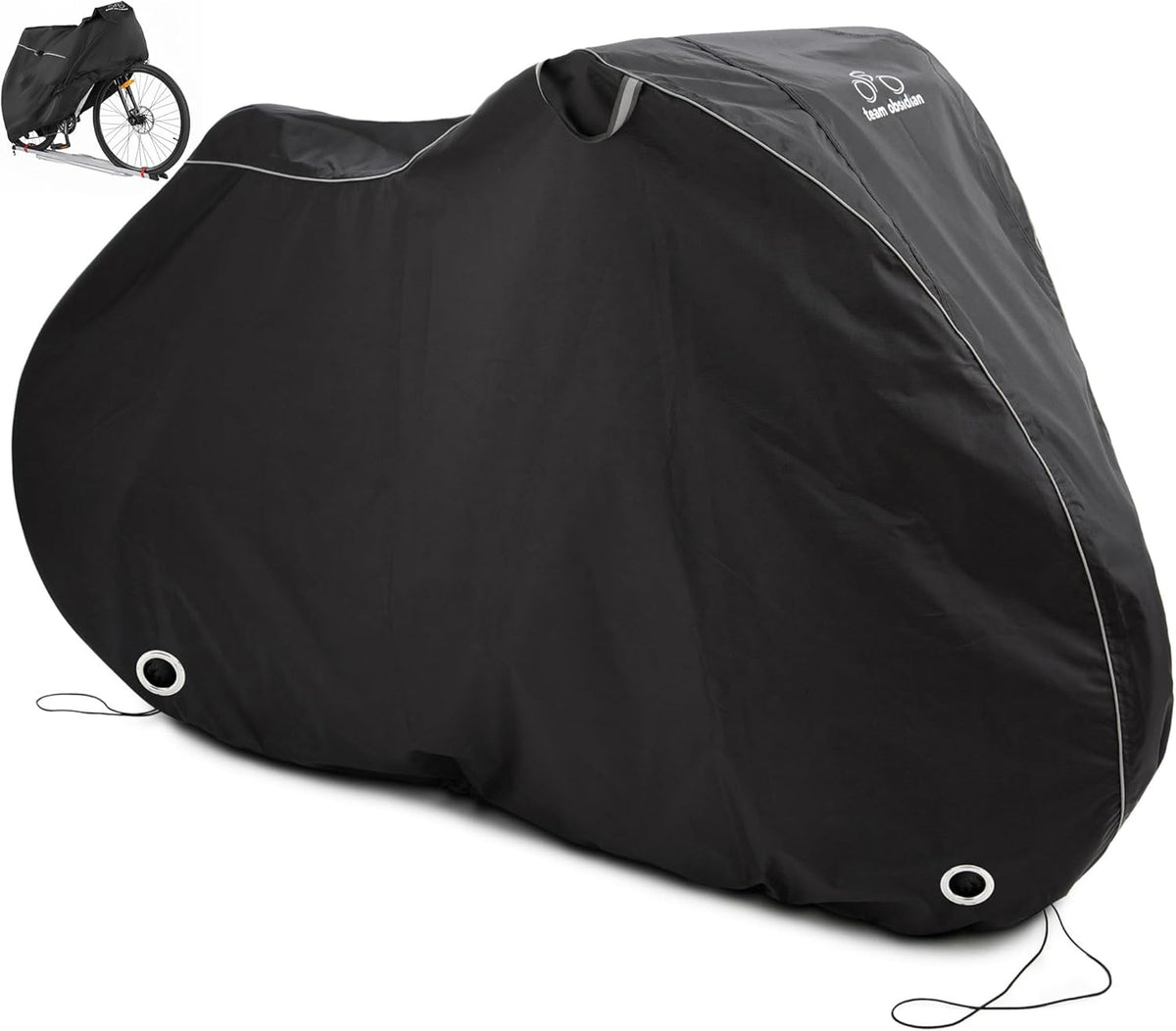 TeamObsidian Bike Cover - Heavy-Duty Waterproof Storage for 1-3 Bikes | All-Season Protection