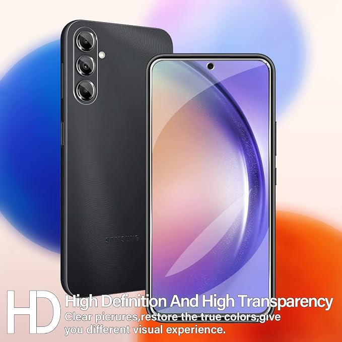BIGFACE Galaxy A54 Tempered Glass Screen Protector + Camera Lens Protector