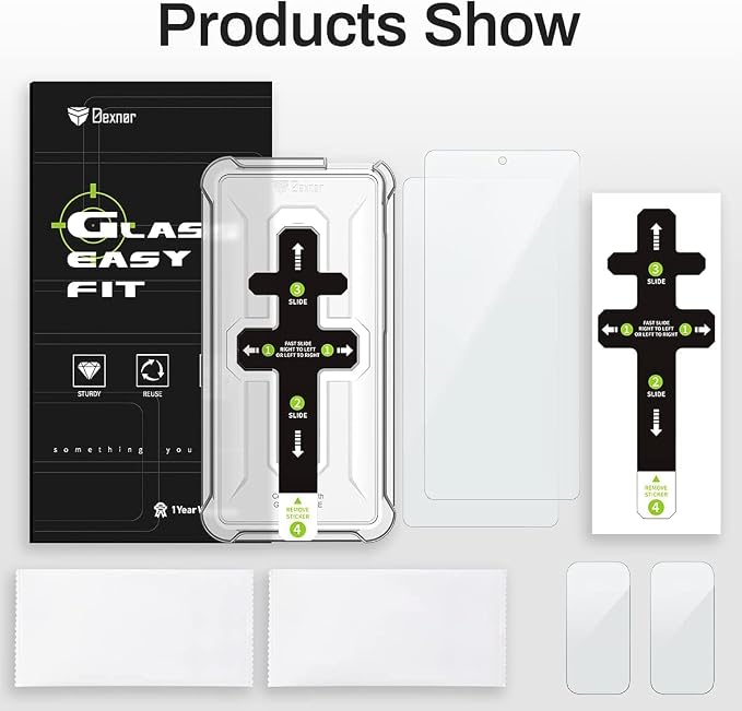 Dexnor [2+2 Pack Samsung Galaxy S20FE Screen Protector, 9H Tempered Glass + 2