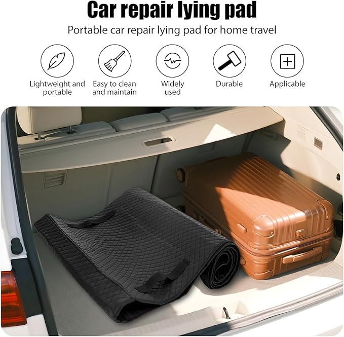Magical Car Rolling Creeper Mat, 58 x 27 Inch Anti-Slip Under Vehicle Repair Garage Pad for Low Clearance, Automotive Maintenance Mat Accessories, Universal for SUV Sedan Truck