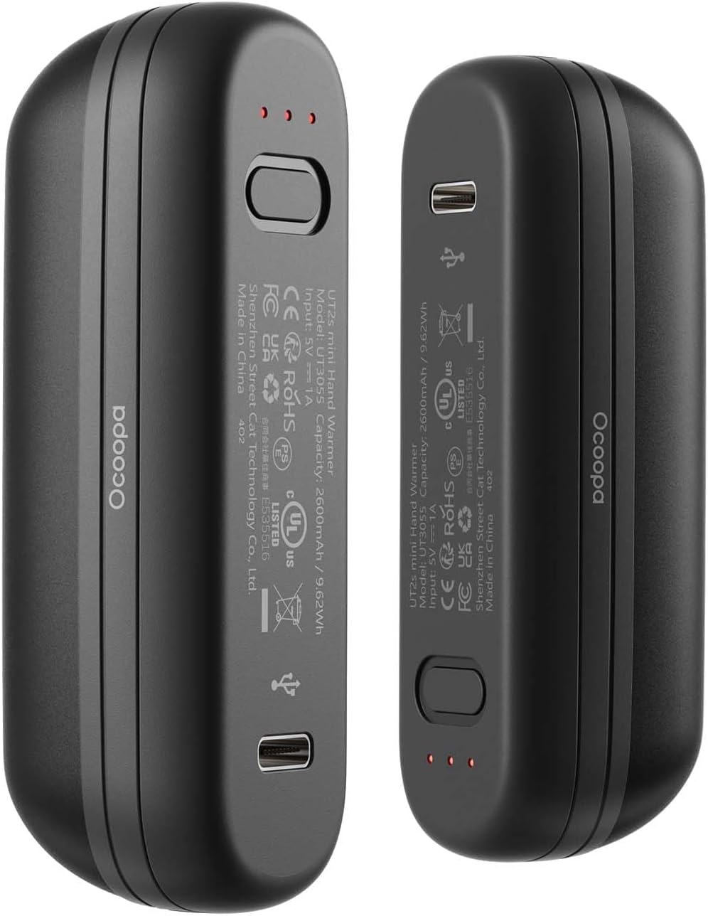 OCOOPA Magnetic Rechargeable Hand Warmers - 2 Pack Mini Electric Pocket Heaters | Portable & Reusable for Winter