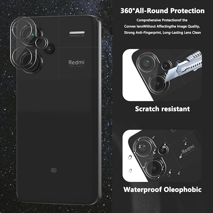 3+2 Pack Screen Protector for Xiaomi Redmi Note 13 Pro Plus Flexible TPU Film