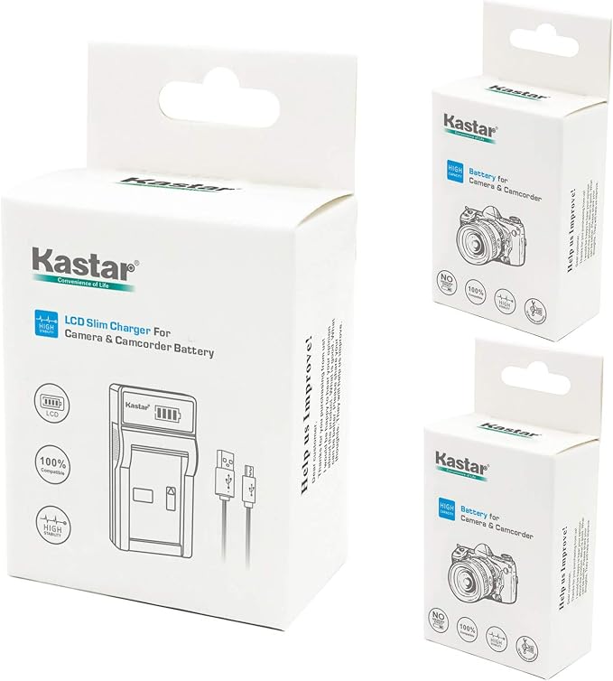 Kastar Battery & LCD Slim USB Charger