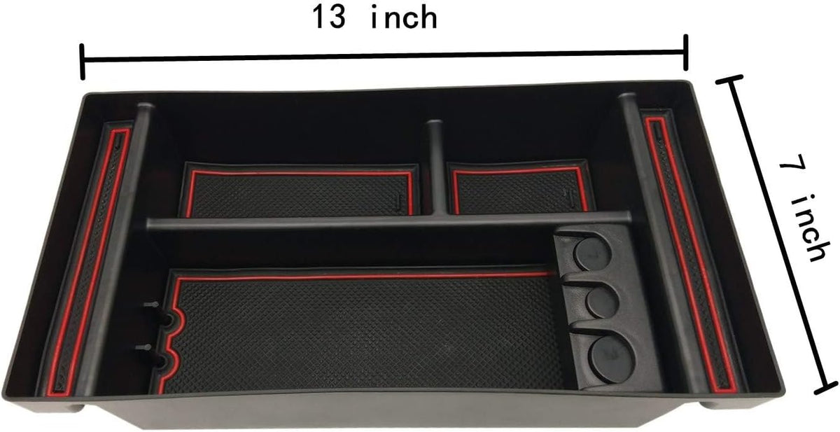 Center Console Organizer Tray fits for 2019-2022 GMC Sierra/Chevy Silverado 1500 Accessories, 2020-2021 2022 2023 Silverado/Sierra 2500 HD/3500 HD
