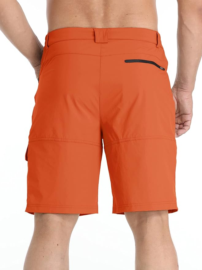 TACVASEN Men's Summer Outdoor Shorts Quick Dry Cargo Casual Work Hiking Shorts (NO Belt)