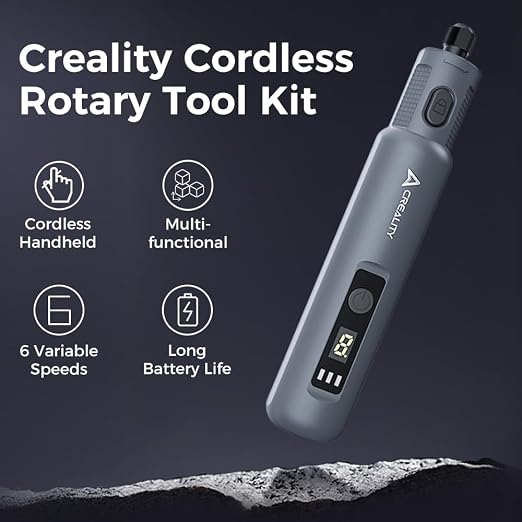 Creality Cordkess Rotary Tool, 6-Speed Mini Rotary Tool Kit