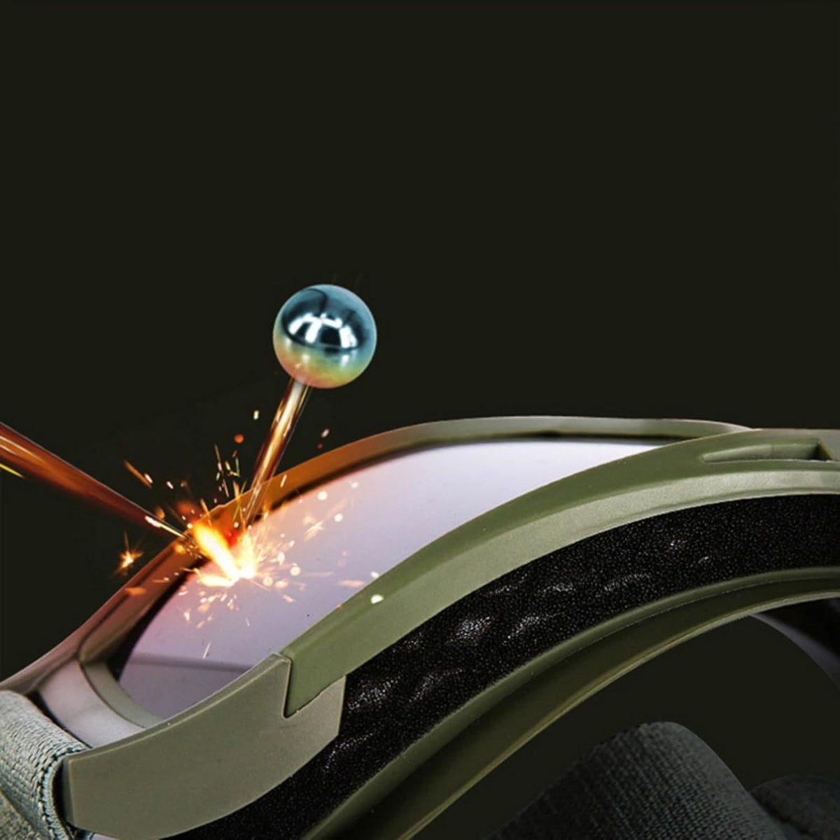 Skiennix Tactical Military Goggles - 3 Interchangeable Lenses for Wind & Dust Protection | Ideal for Airsoft & Cycling