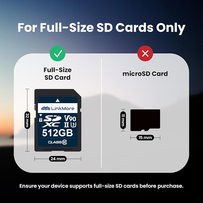 LinkMore XV29 512GB SDXC UHS-II Card UHS-II SD Crd, SD Card