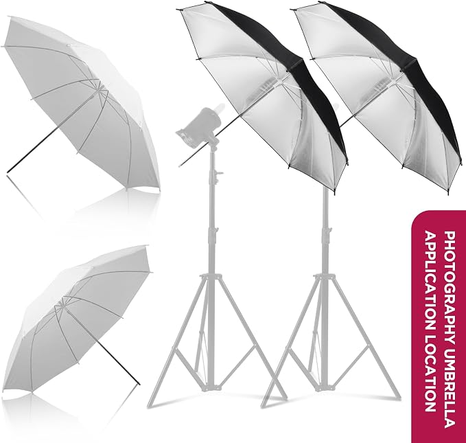 Photography Umbrella Lighting Kit, Whole Set