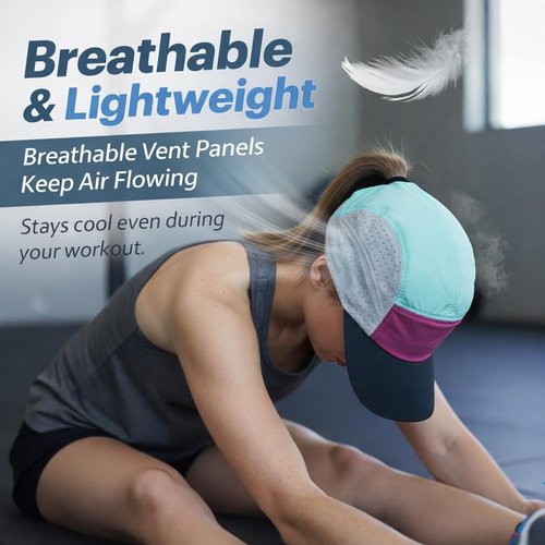 ChicPony™ Women’s Running Hat - Hidden Ponytail Design | Lightweight & Breathable Sports Cap, 2 Sizes