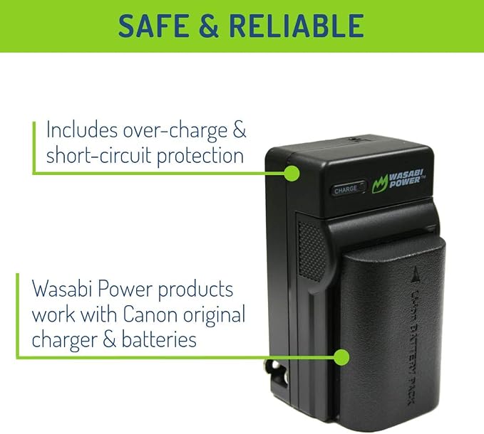 Wasabi Power LP-E6, LP-E6N Battery and Charger