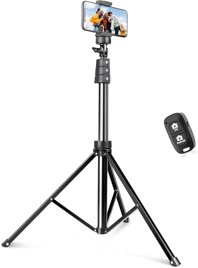 SENSYNE 72" Phone Tripod, Extendable Cell Phone Tripod Stand, Selfie Stick