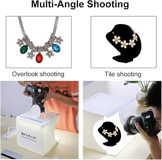 Photo Light Box 10" Portable Folding Photography Light Tent kit