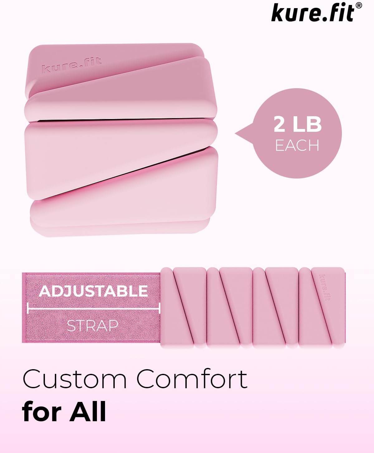 Pilates Weight - Women's Wrist & Ankle Weights | Adjustable 1LB/2LB Bangles (Set of 2)