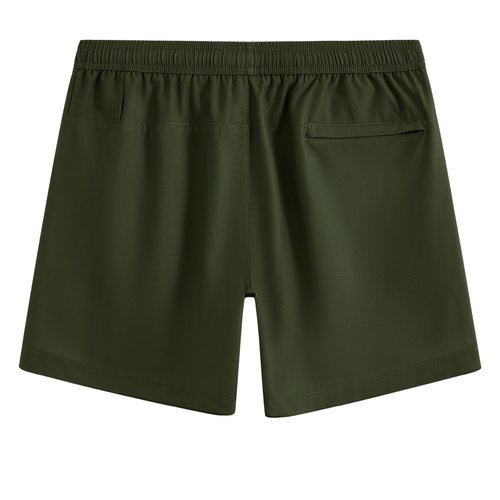 maamgic Mens 5" Gym Running Shorts for Men 2 in 1 Quick Dry Workout Athletic Shorts Army Green Large