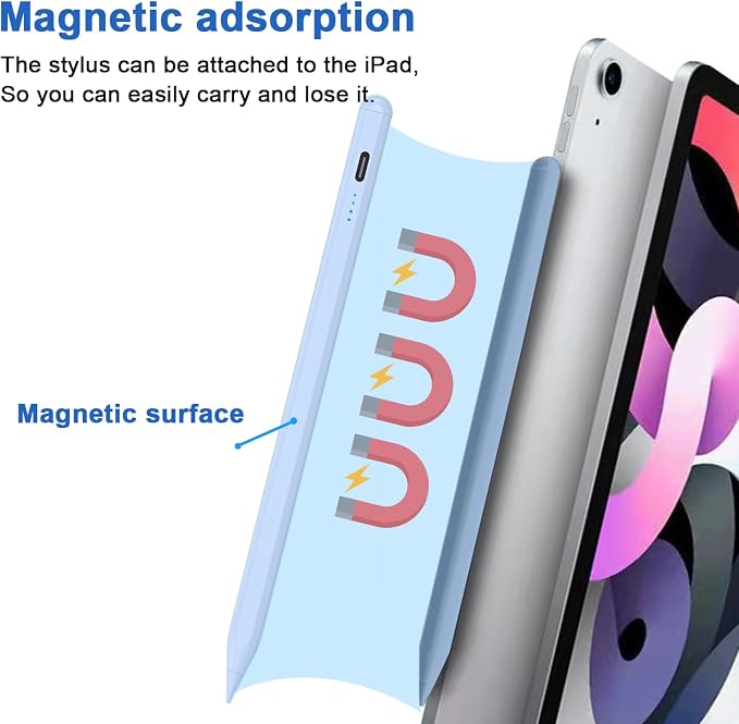 Stylus Pens for Touch Screens Power-Display Tablet Pen POM Tip Magnetic Digital