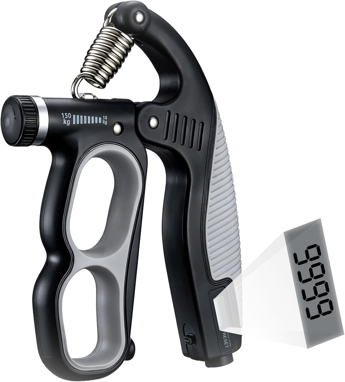 PowerGrip Hand Grip Strength Trainer - Adjustable Resistance 10-150kg | Ergonomic Forearm Workout Equipment