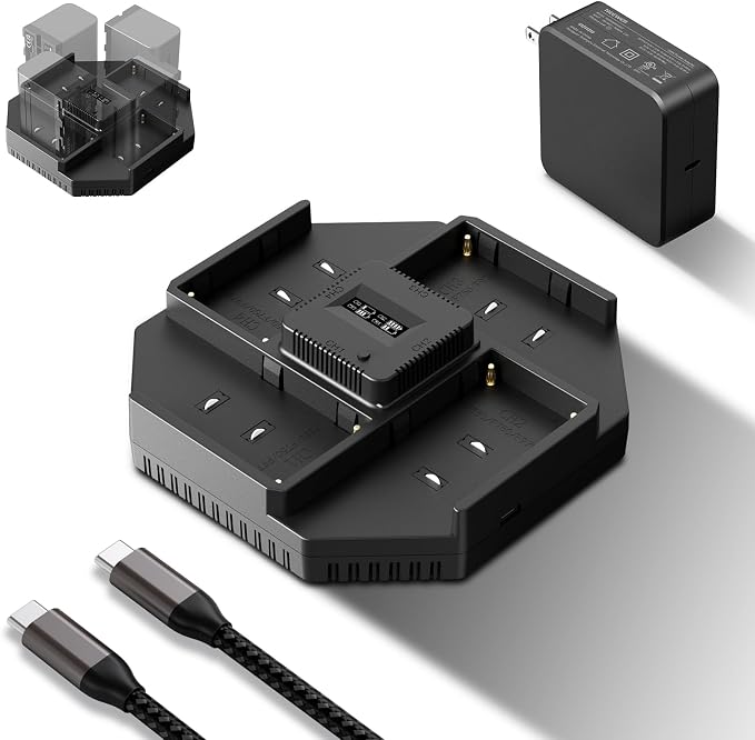 NEEWER 4 Channel NPF Battery Charger
