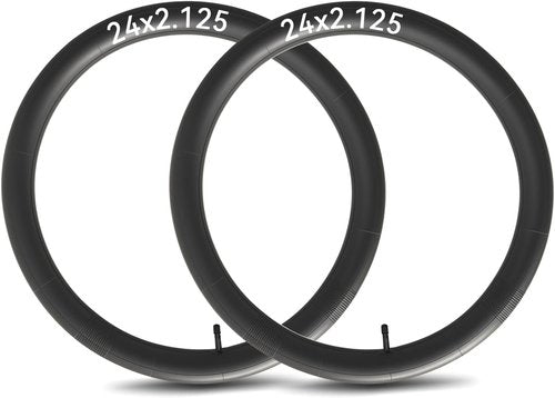 24-Inch Bike Tube - 2-Pack Schrader Valve Bicycle Tubes for 24x2.125 to 24x2.40 Sizes | Durable & Reliable