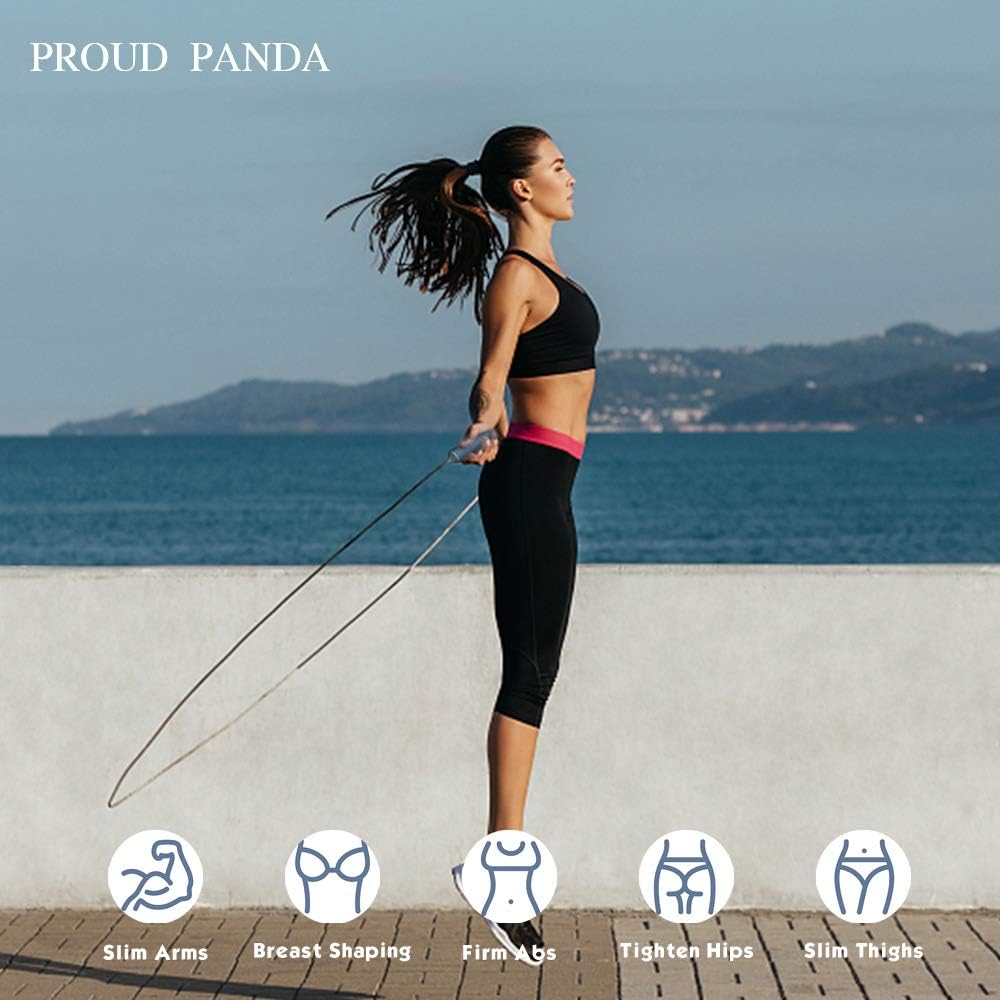 Weighted Jump Rope by Skiennix - 1LB Adjustable Skipping Rope with Comfortable Silicone Grips | Ideal for Cardio and Endurance Training