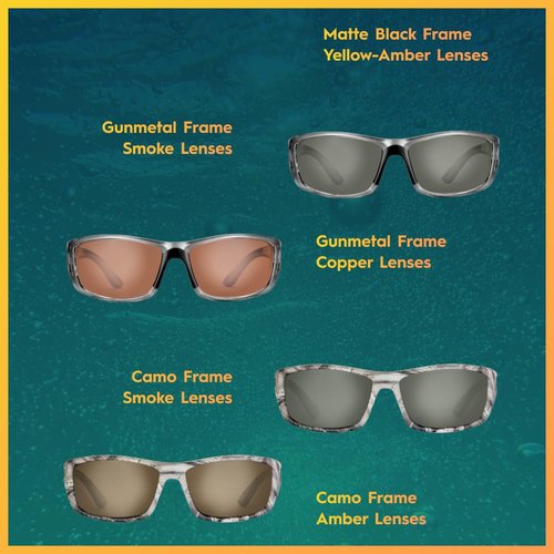 Flying Fisherman Buchanan Polarized Sunglasses for Men, Women, Fishing, Boating, Outdoor Sports, 100% UV Protection
