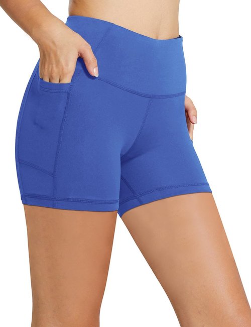Baleaf Women's High Waist Biker Shorts - 8"/5"/3" Spandex Yoga & Gym Shorts with Pockets