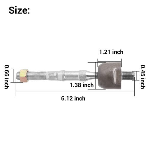 10L0L Golf Cart Inner Tie Rod End for Yamaha G29 Gas or Electric Golf Cart, Compatible with OEM Part# JW1-F3837-00-00 Durable & Easy to Install