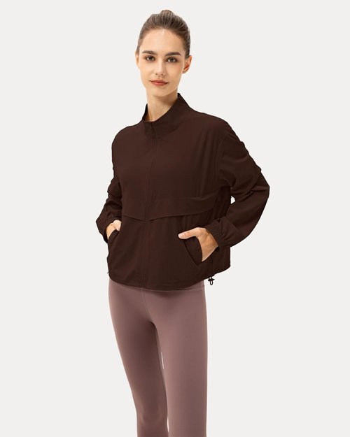 Locachy Women's Lightweight Athletic Jacket - Zip Up, Windproof, Sun Protection | Perfect for Outdoor Workouts