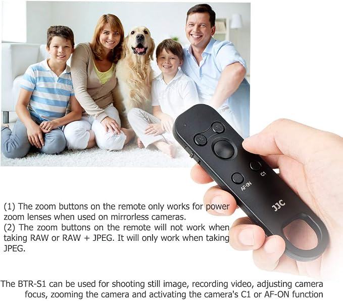 JJC Wireless Bluetooth Remote Controller Replaces Sony RMT-P1BT