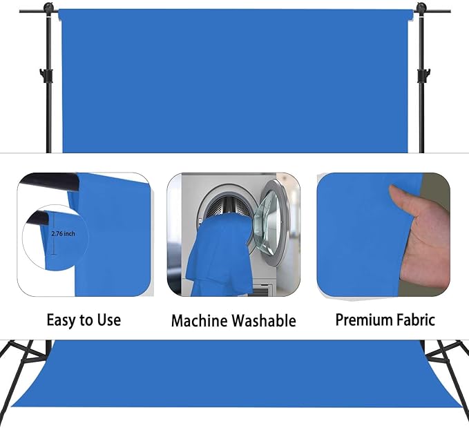 Royal Blue Backdrop, Photo Booth Portrait Photography Backdrops, Studio Blue
