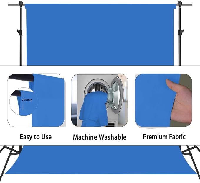 Royal Blue Backdrop, Photo Booth Portrait Photography Backdrops, Studio Blue