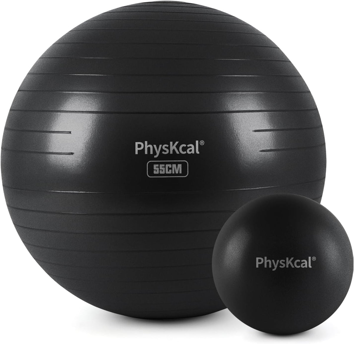 PhysKcal Yoga Ball - Versatile Fitness Ball for Exercise, Pilates & Therapy | 4 Sizes Available