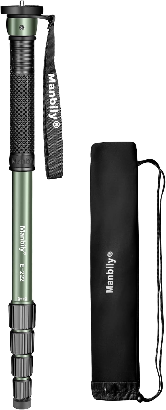 Manbily 65-Inch Camera Monopod, 5 Sections Aluminum Travel Monopod