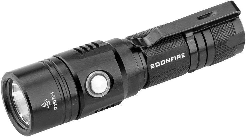 Skiennix 1000 Lumens LED Flashlight - USB Rechargeable, Waterproof, Compact EDC for Camping & Security