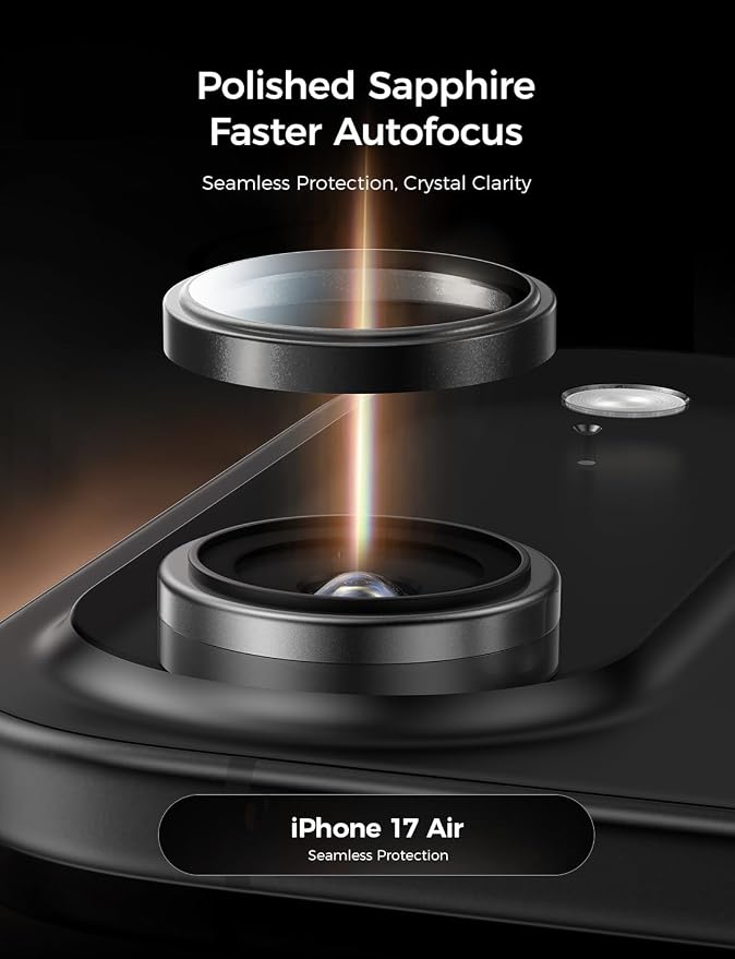 MAGIC JOHN for iPhone Air Camera Lens Protector 9H Aerospace Tempered Glass