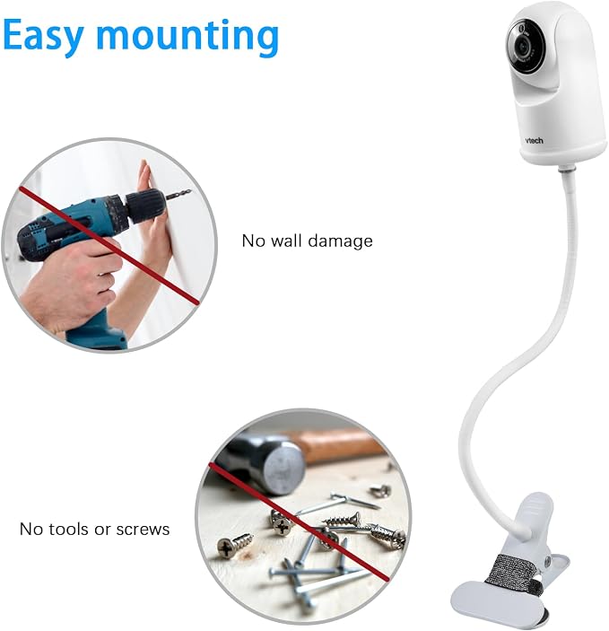 Clamp Baby Monitor Mount for VTech Advanced HQ Max Baby Monitor Camera