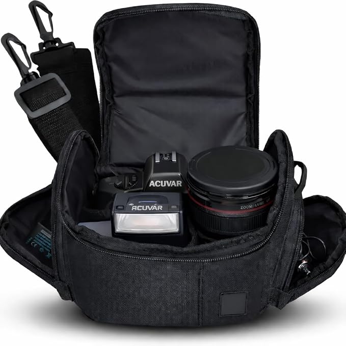 eCostConnection Medium Camera Bag Case – Soft Padded Camera Equipment Bag