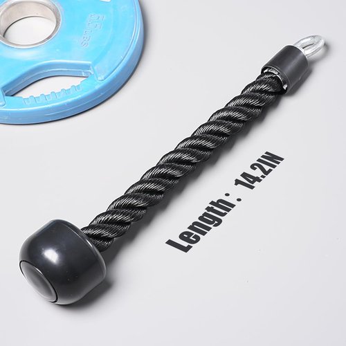 **Skiennix Tricep Rope - Heavy Duty Coated Nylon Fitness Attachment | 27 & 36 Inches, 2 Colors**