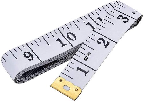 GDMINLO Soft Tape Measure - Flexible 60-Inch Body Sewing Ruler for Weight Loss & Medical Use | White