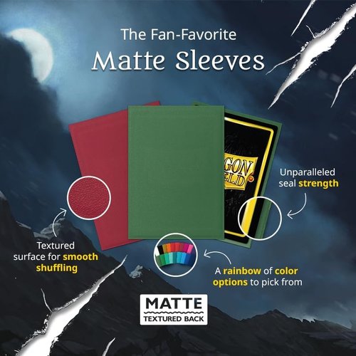 Dragon Shield | Matte Card Sleeves - 100 Count Standard Size - Smooth & Durable TCG Protection | Pink