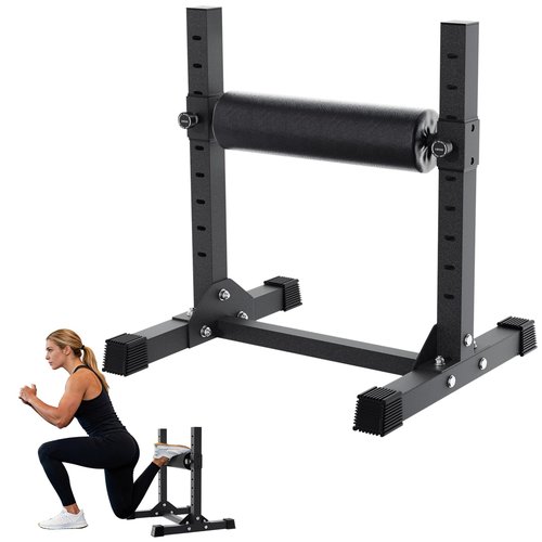 FitinOne Bulgarian Split Squat Stand, Single Leg Squat Roller Stand for Split Squats with 9 Adjustable Heights, 330lb Capacity One Leg Squat Stand for Leg Training and Home Gym