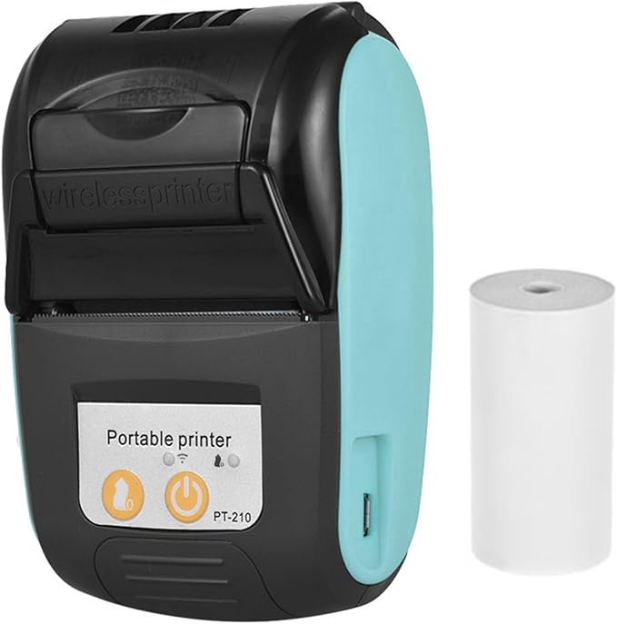 Thermal Receipt Printer, PT-210 58mm Portable Thermal Printer Handheld Ticket